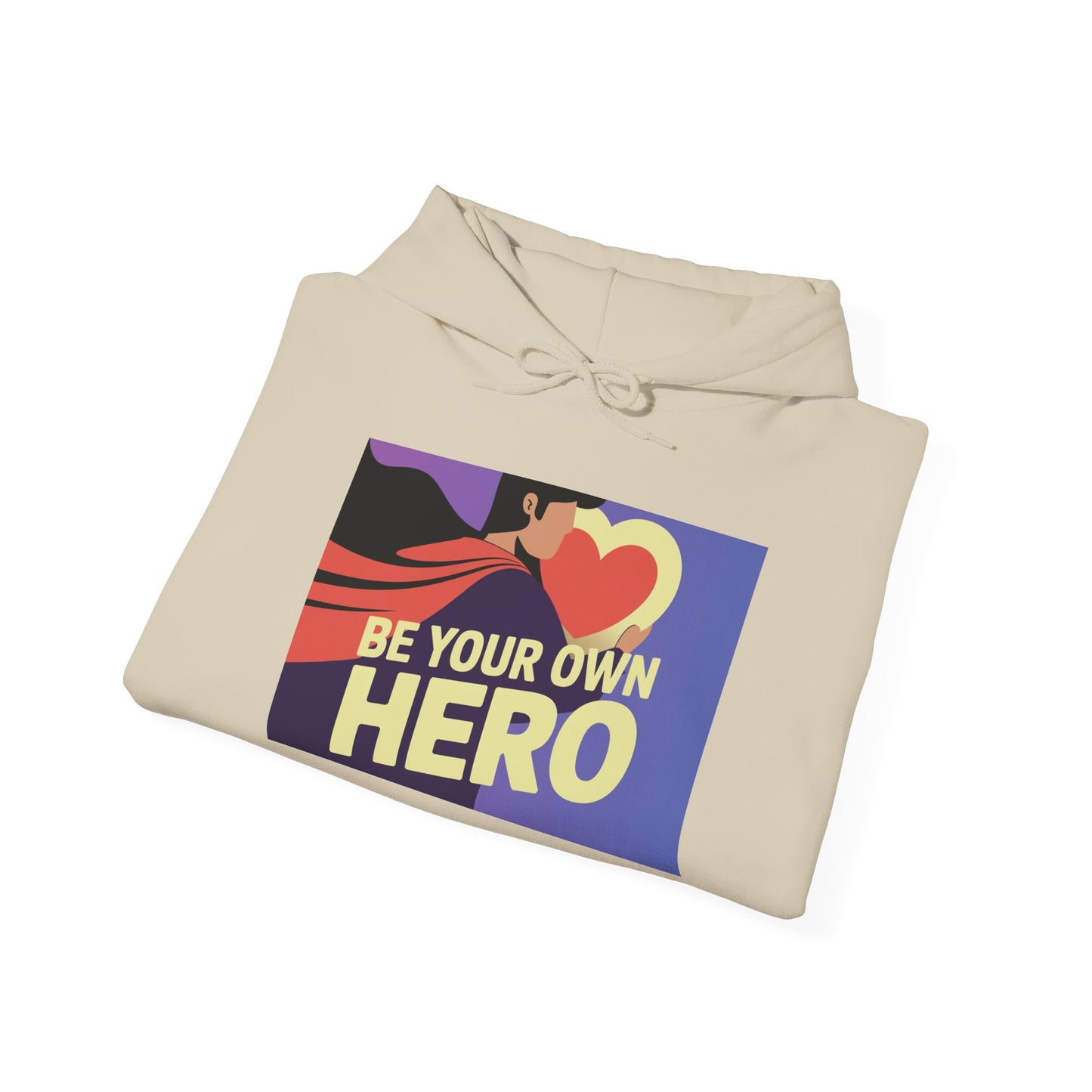 Be Your Own Hero Unisex Heavy Blend™ Hoodie, Hooded Sweatshirt Gildan 18500