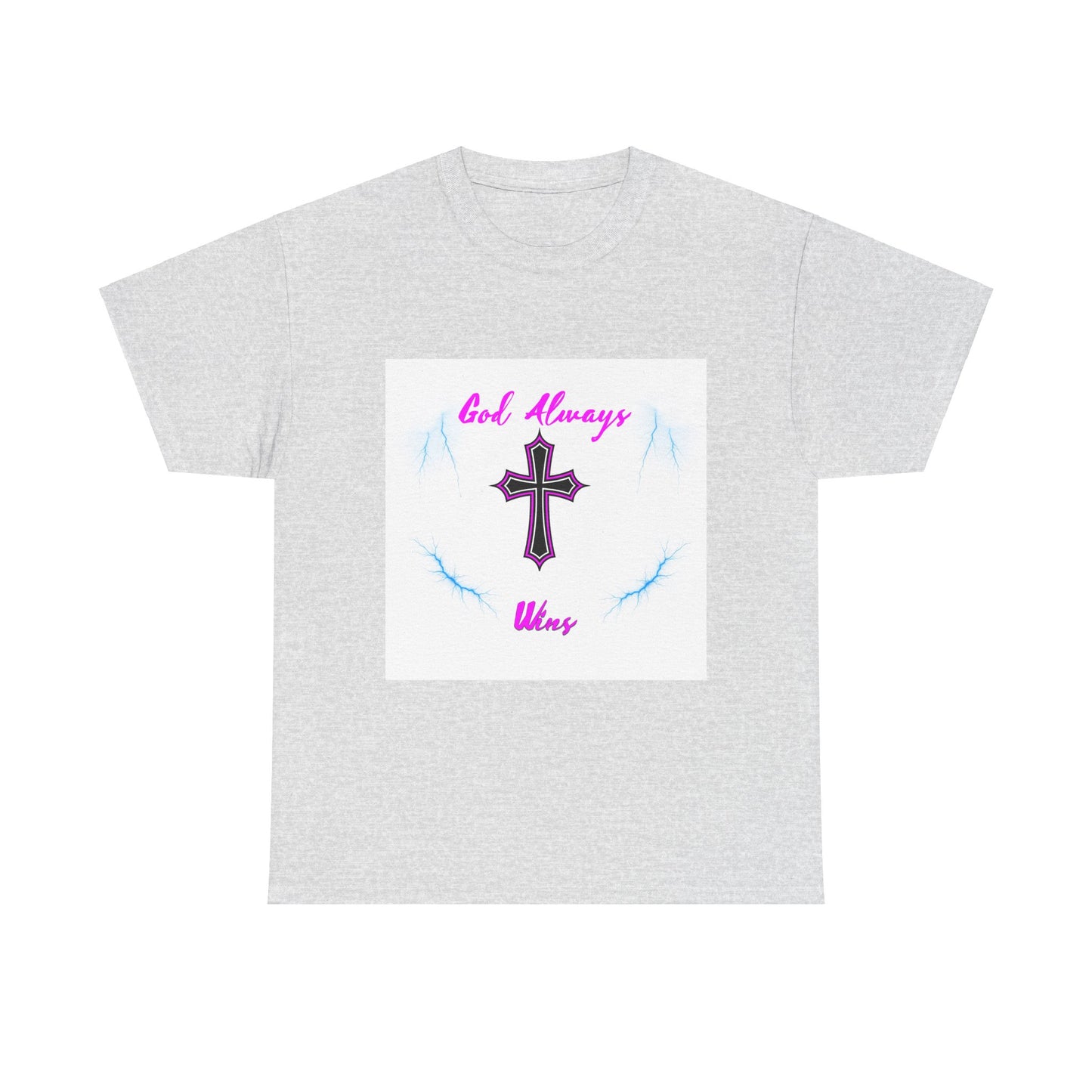 GOD Always Wins Unisex Heavy Cotton Tee