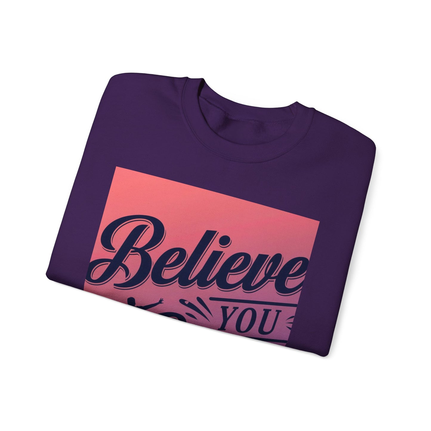 Believe You Can Unisex Heavy Blend™ Crewneck Sweatshirt Gildan 18000