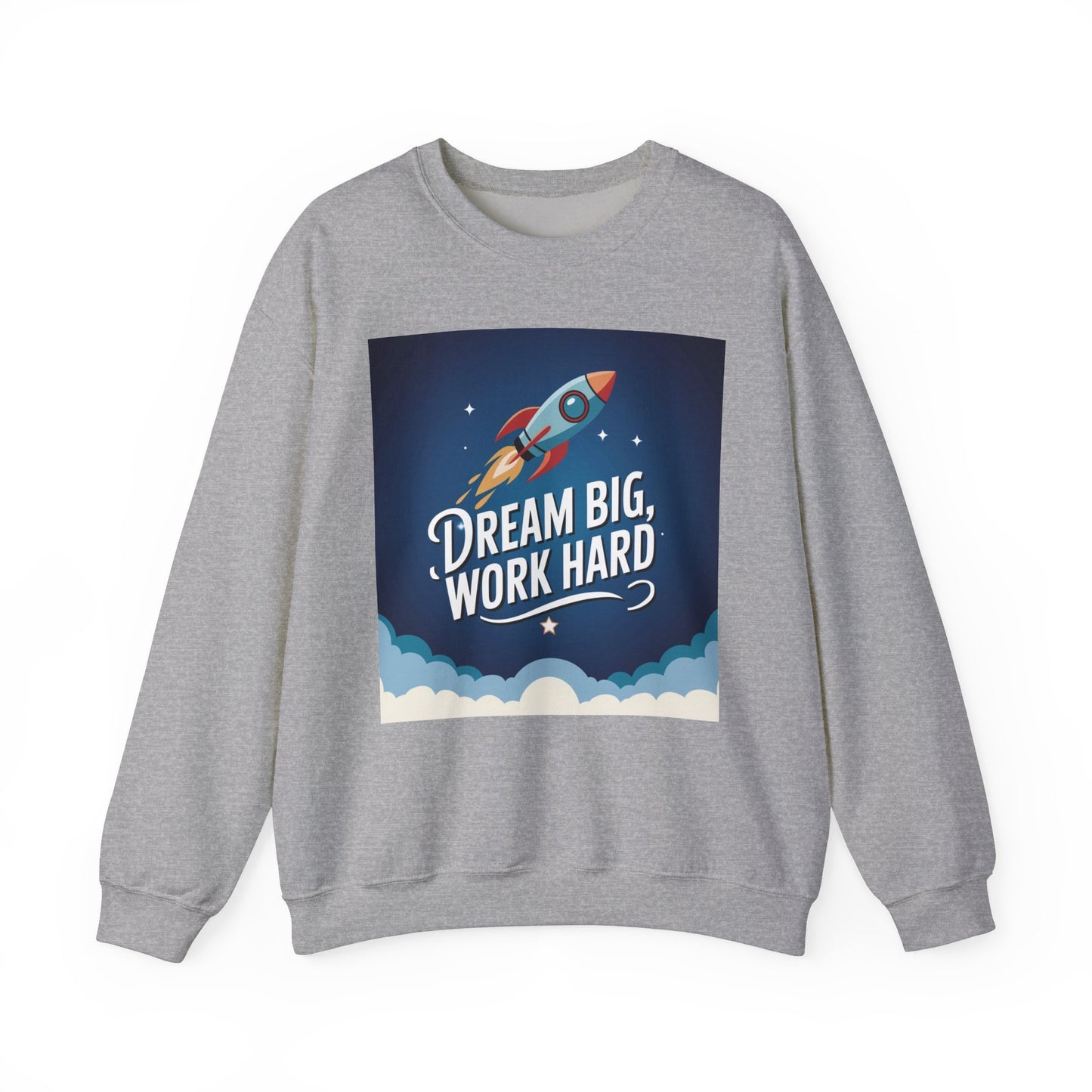 Dream Big Work Hard Unisex Heavy Blend™ Crewneck Sweatshirt Gildan 18000