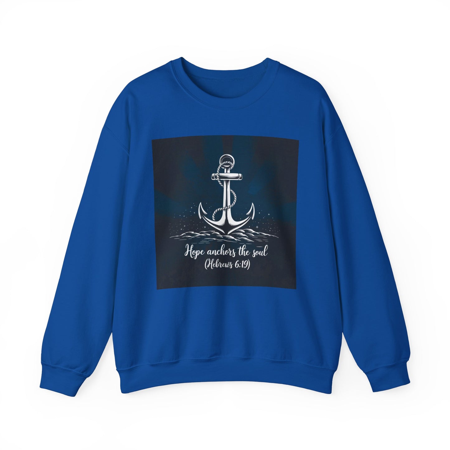 Hope Anchors The Soul  Unisex Heavy Blend™ Crewneck Sweatshirt