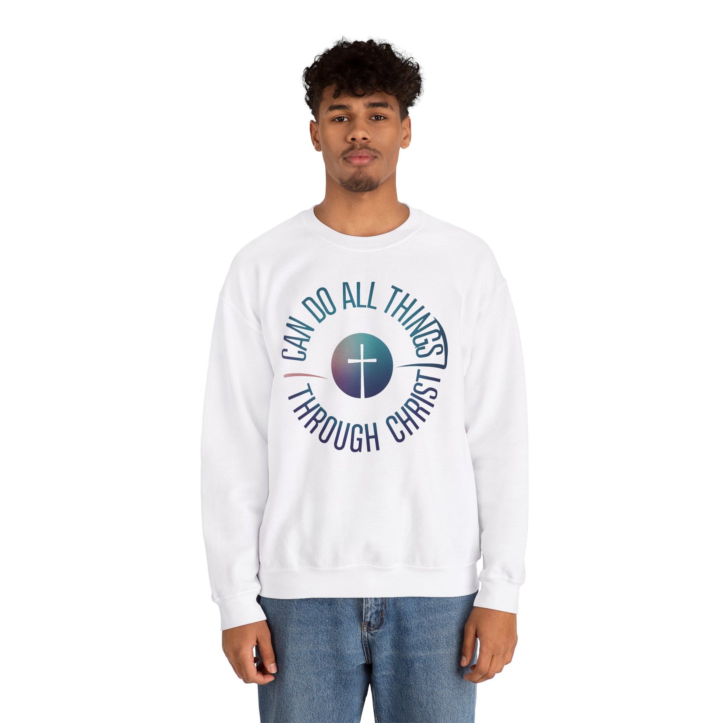 I Can Do All Things Through CHRIST Unisex Heavy Blend™ Crewneck Sweatshirt