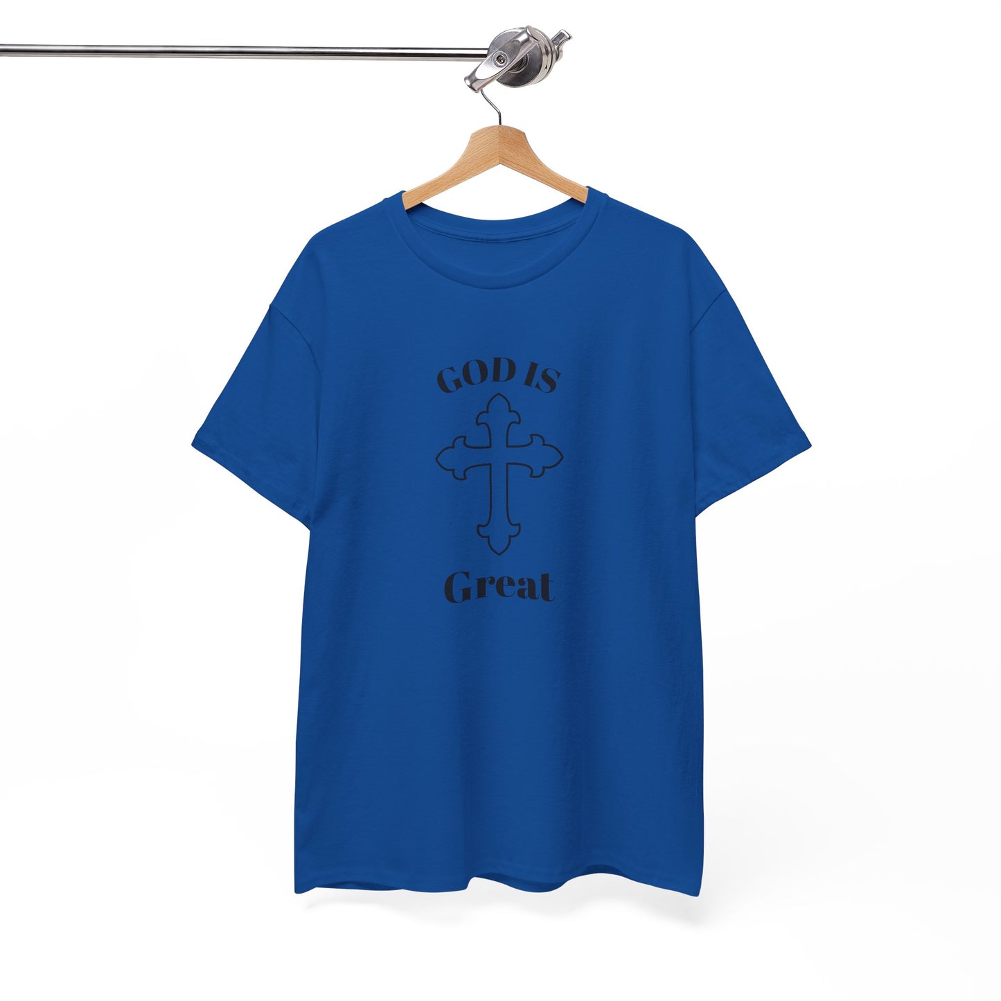 Religious Graphic Tee - GOD Is Great Unisex Heavy Cotton Tee