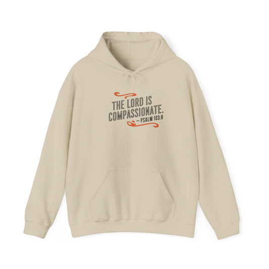 The LORD Is Compassionate  Unisex Heavy Blend™ Hooded Sweatshirt