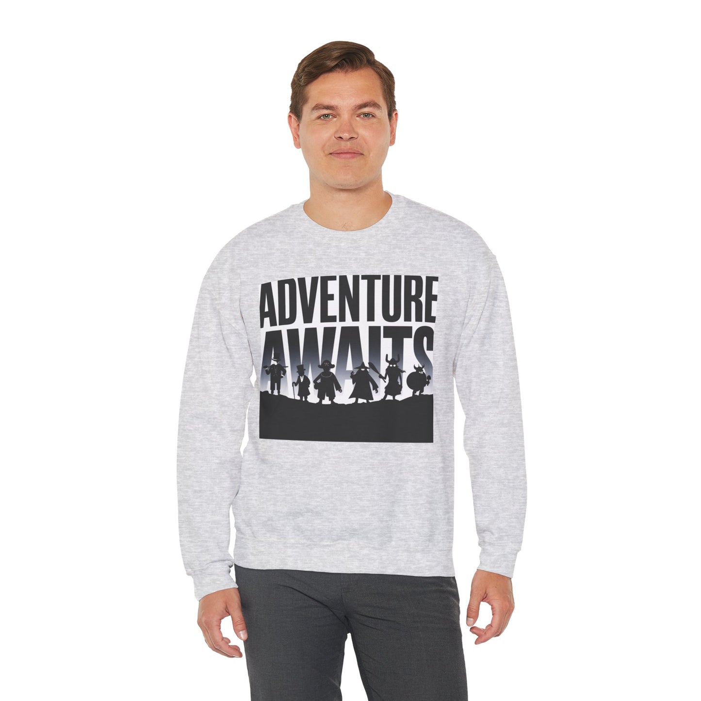 Adventure Awaits Sweatshirt Gildan 18000