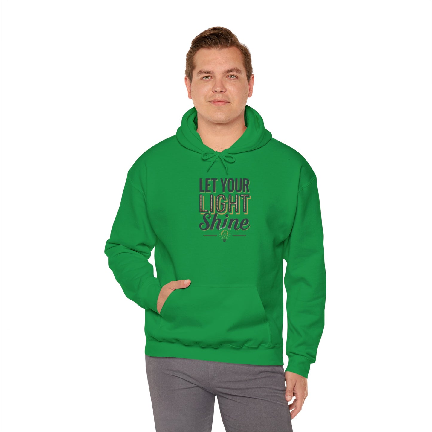 Let Your Light Shine Hooded Sweatshirt Hoodie Gildan 18500