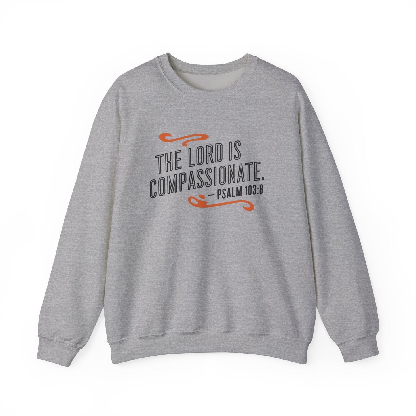 The LORD Is Compassionate Unisex Heavy Blend™ Crewneck Sweatshirt