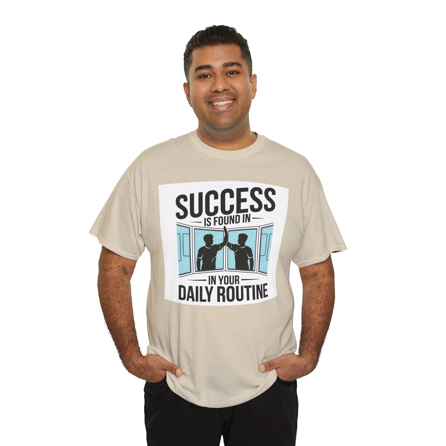 Success Is Found In Your Daily Routine Unisex Heavy Cotton Tee