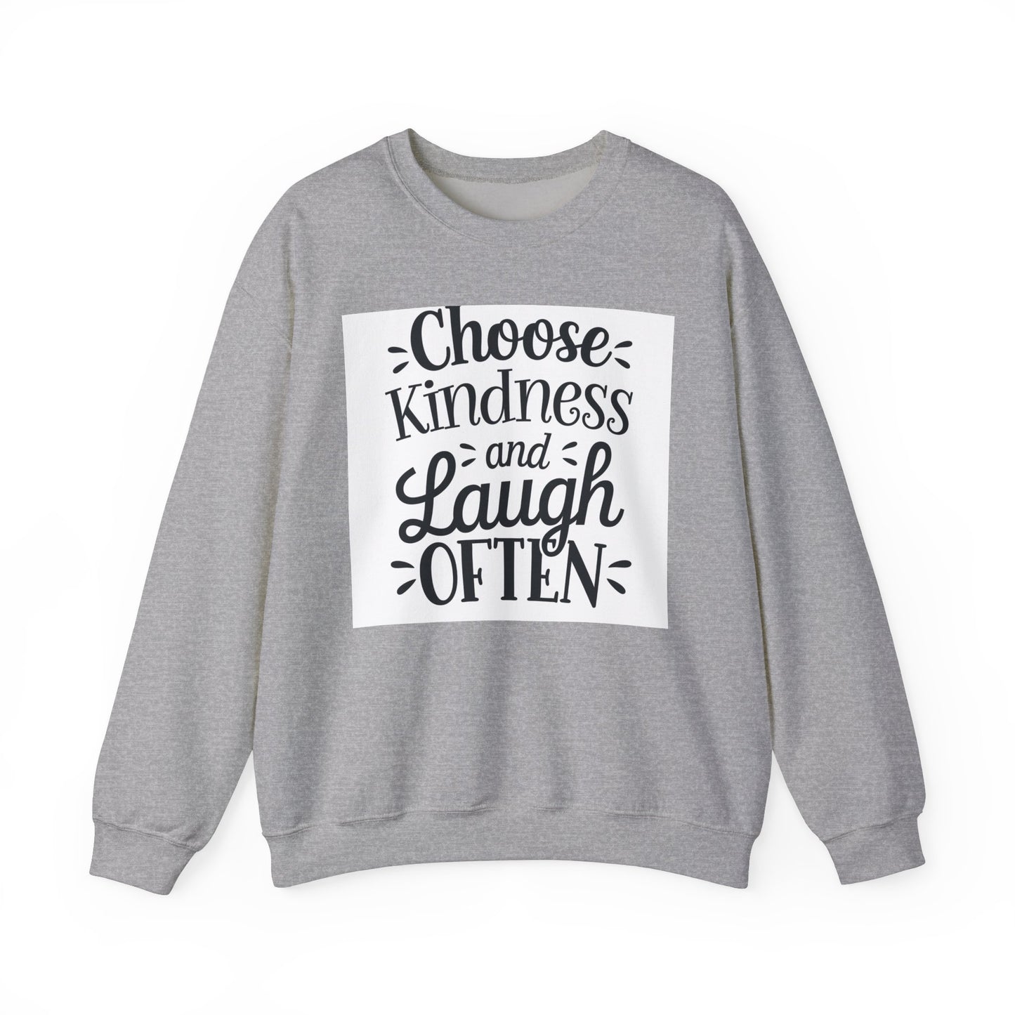 Choose Kindness And Laugh OFTEN Unisex Heavy Blend™ Crewneck Sweatshirt Gildan 18000