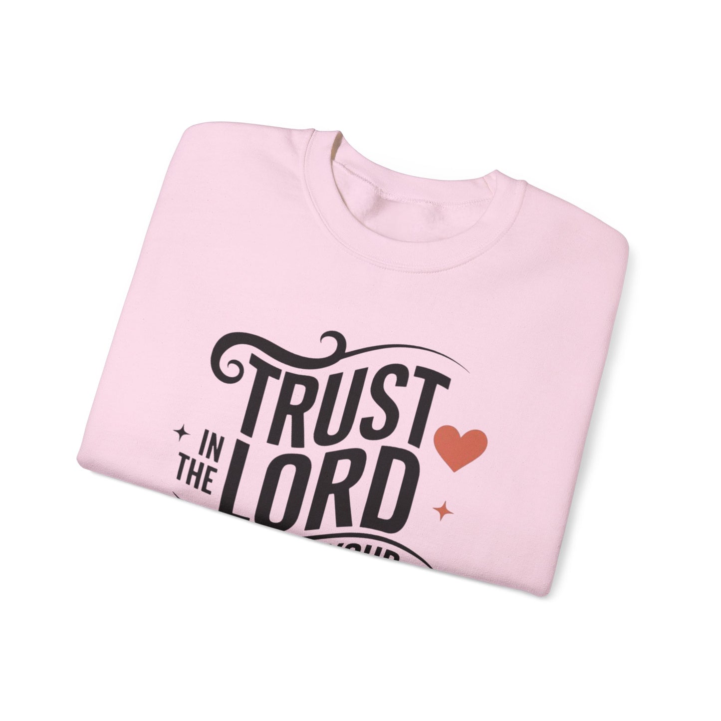 Trust In The LORD With All Your Heart Unisex Heavy Blend™ Crewneck Sweatshirt