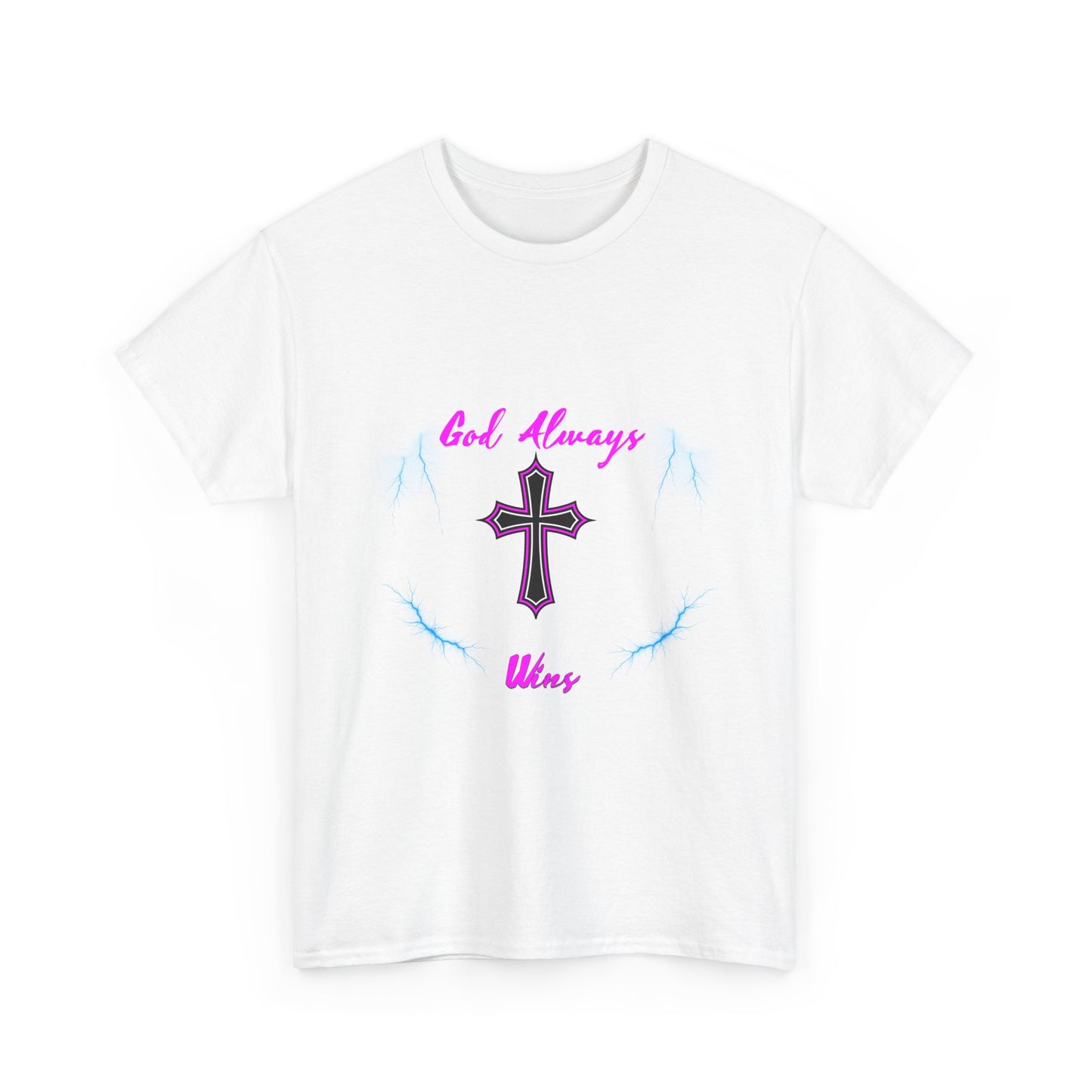 GOD Always Wins Unisex Heavy Cotton Tee