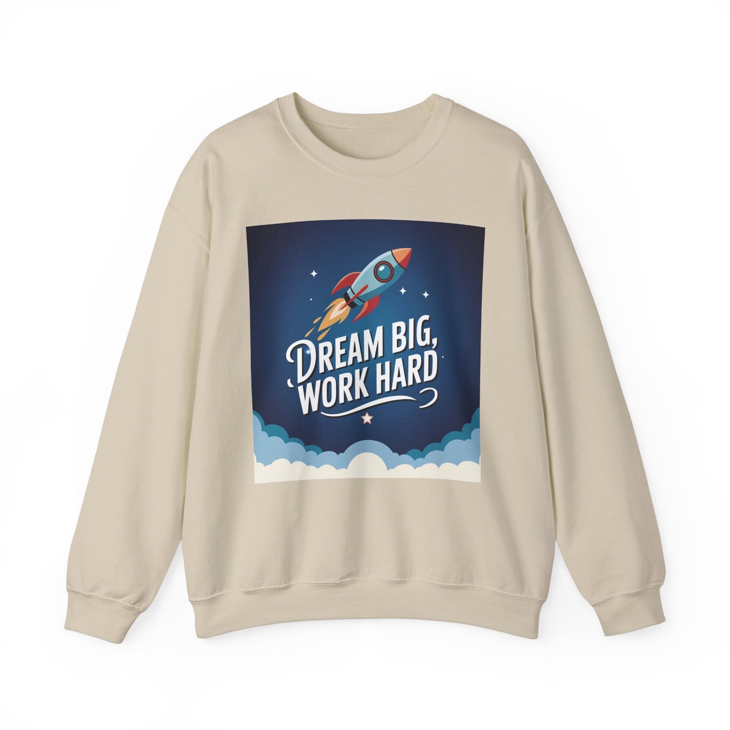 Dream Big Work Hard Unisex Heavy Blend™ Crewneck Sweatshirt Gildan 18000