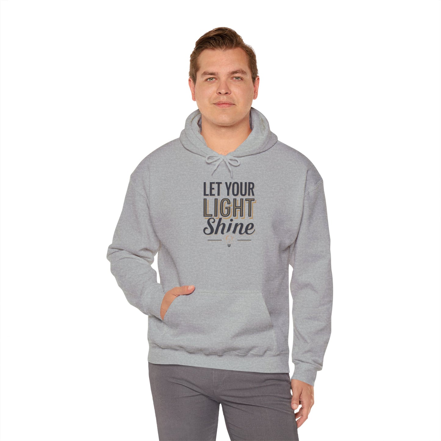 Let Your Light Shine Hooded Sweatshirt Hoodie Gildan 18500