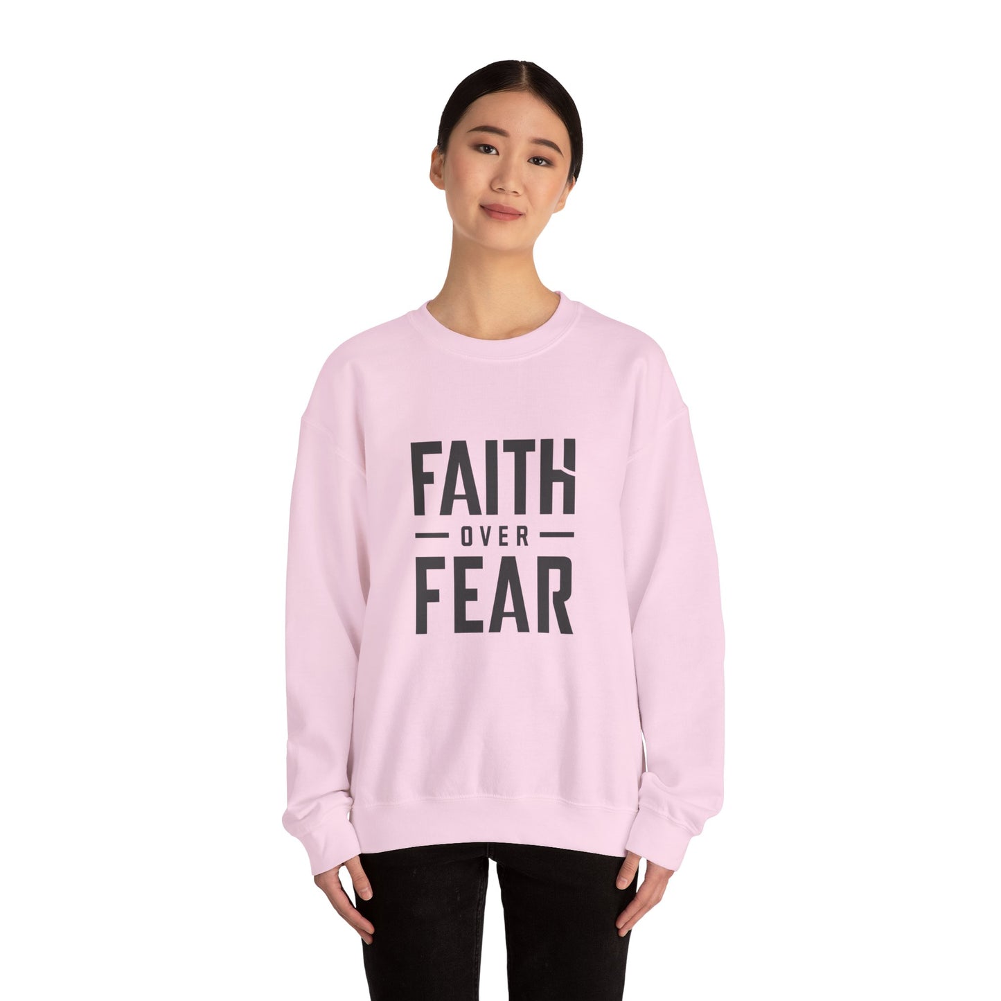 Faith Over Fear Unisex Heavy Blend™ Crewneck Sweatshirt