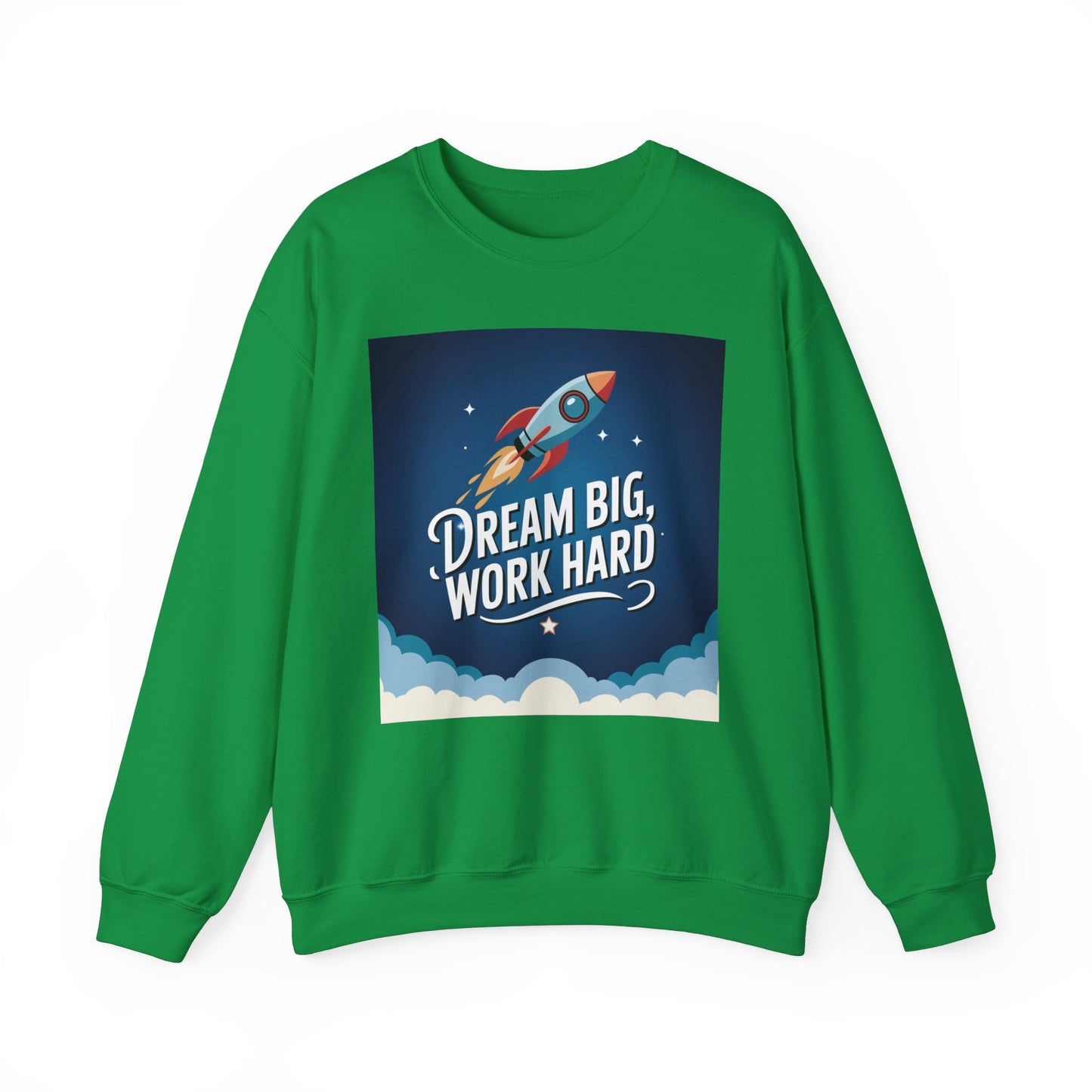 Dream Big Work Hard Unisex Heavy Blend™ Crewneck Sweatshirt Gildan 18000