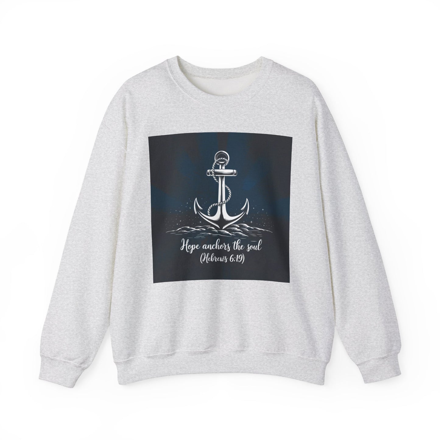 Hope Anchors The Soul  Unisex Heavy Blend™ Crewneck Sweatshirt