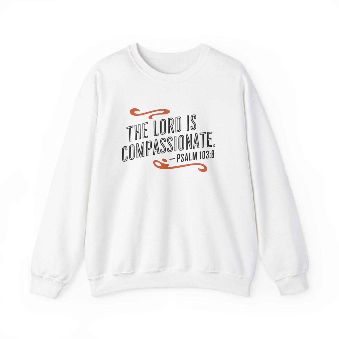 The LORD Is Compassionate Unisex Heavy Blend™ Crewneck Sweatshirt