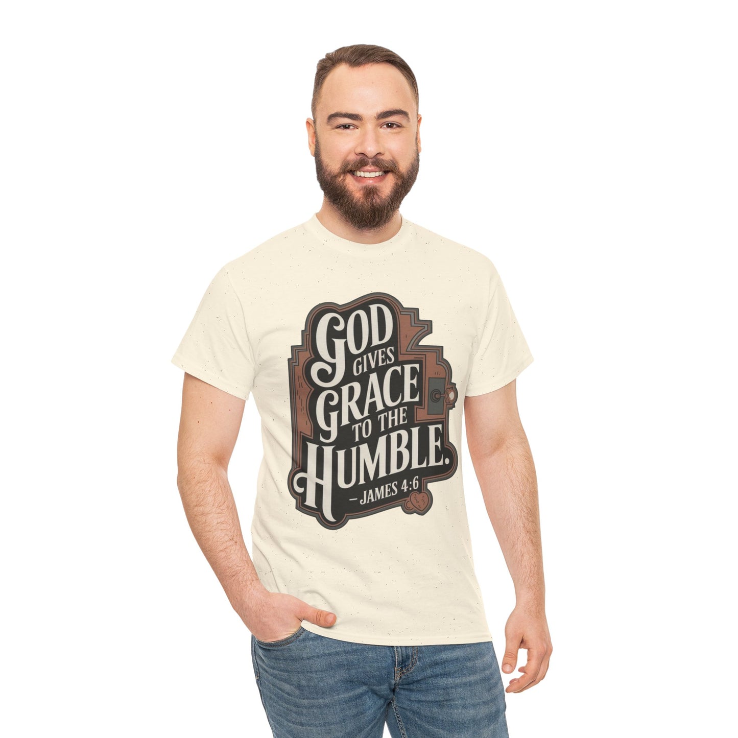 GOD Gives Grace To The Humble Unisex Heavy Cotton Tee