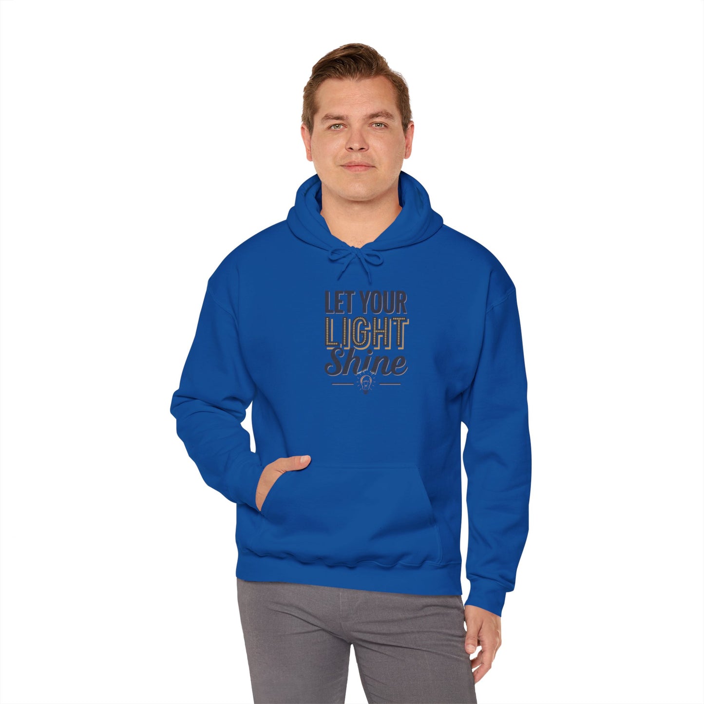 Let Your Light Shine Hooded Sweatshirt Hoodie Gildan 18500