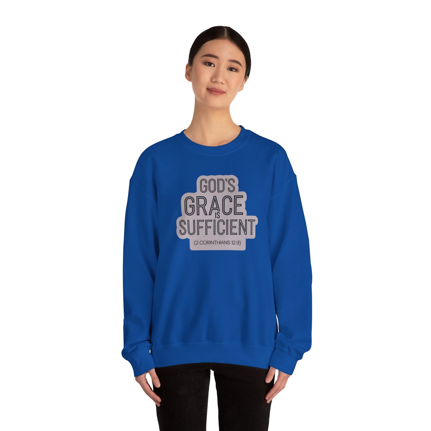 GODS Grace Is Sufficient Unisex Heavy Blend™ Crewneck Sweatshirt