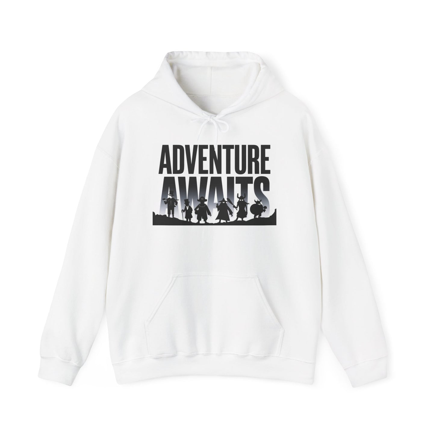 Adventure Awaits Unisex Heavy Blend™ Hoodie, Hooded Sweatshirt