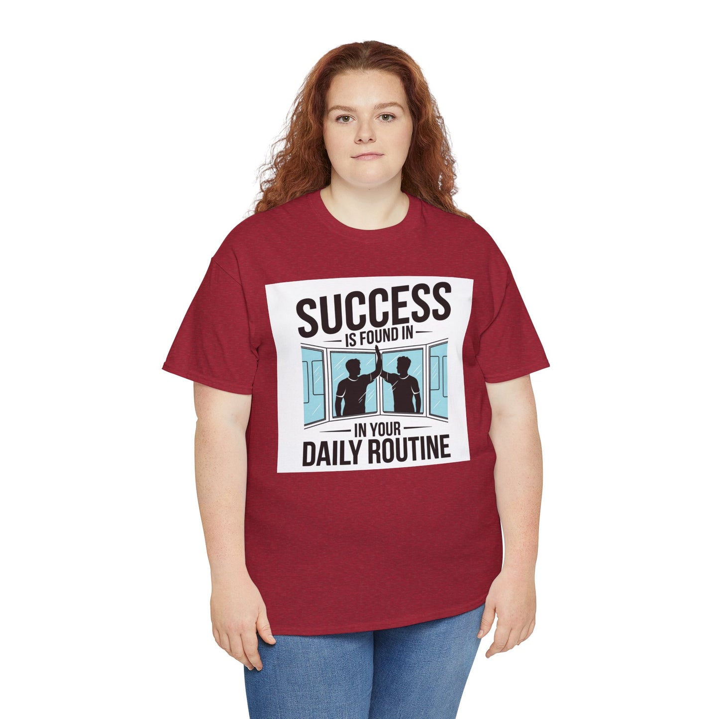 Success Is Found In Your Daily Routine Unisex Heavy Cotton Tee