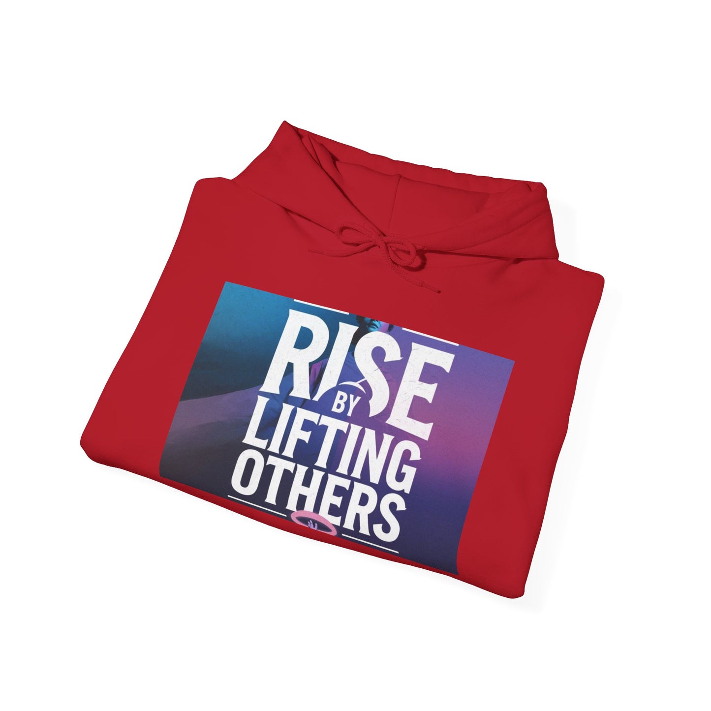 Rise By Lifting Others Hoodie - Inspirational Unisex Hooded Sweatshirt Gildan 18500