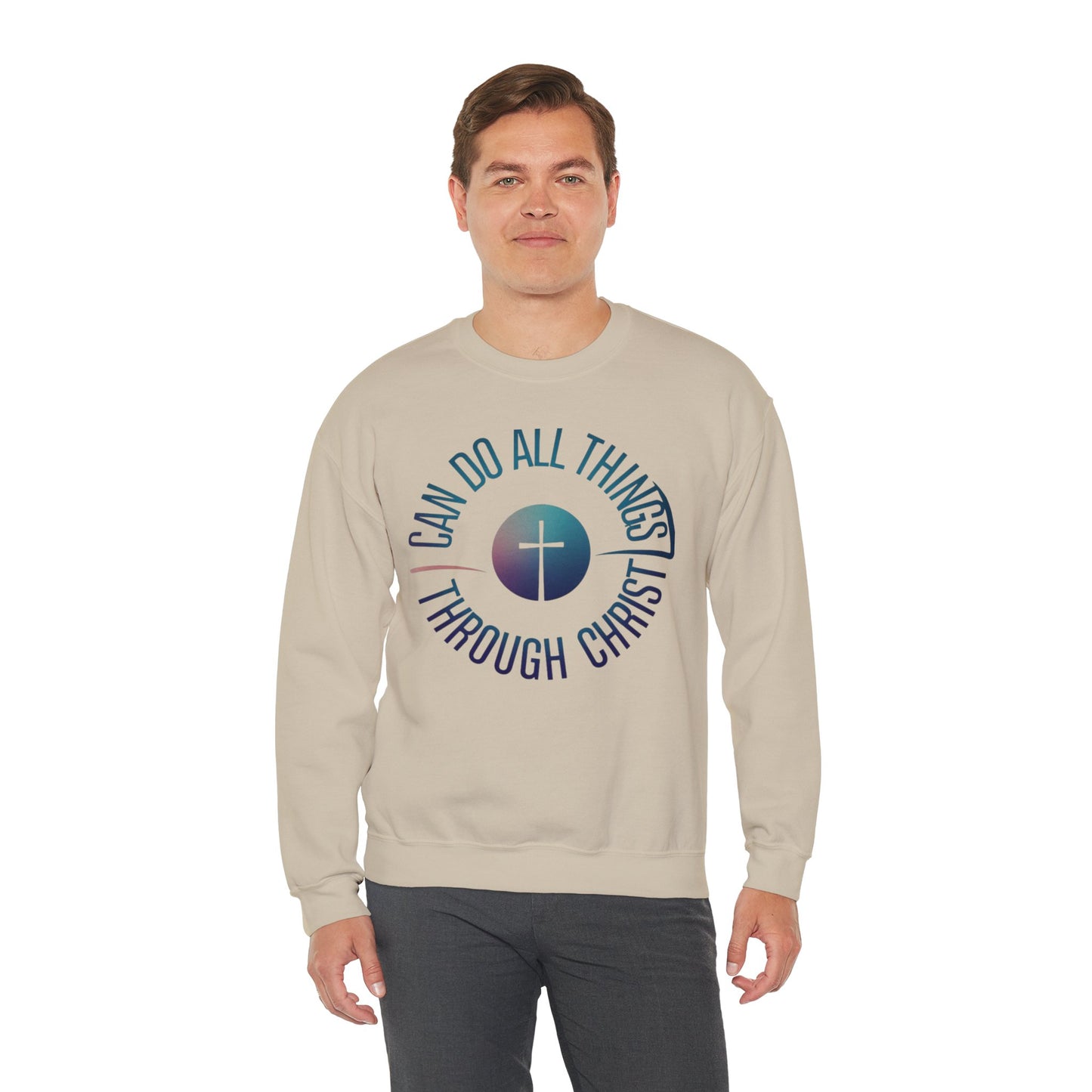 I Can Do All Things Through CHRIST Unisex Heavy Blend™ Crewneck Sweatshirt