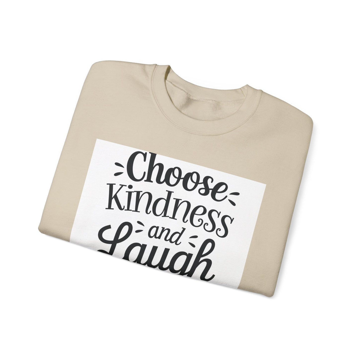 Choose Kindness And Laugh OFTEN Unisex Heavy Blend™ Crewneck Sweatshirt Gildan 18000