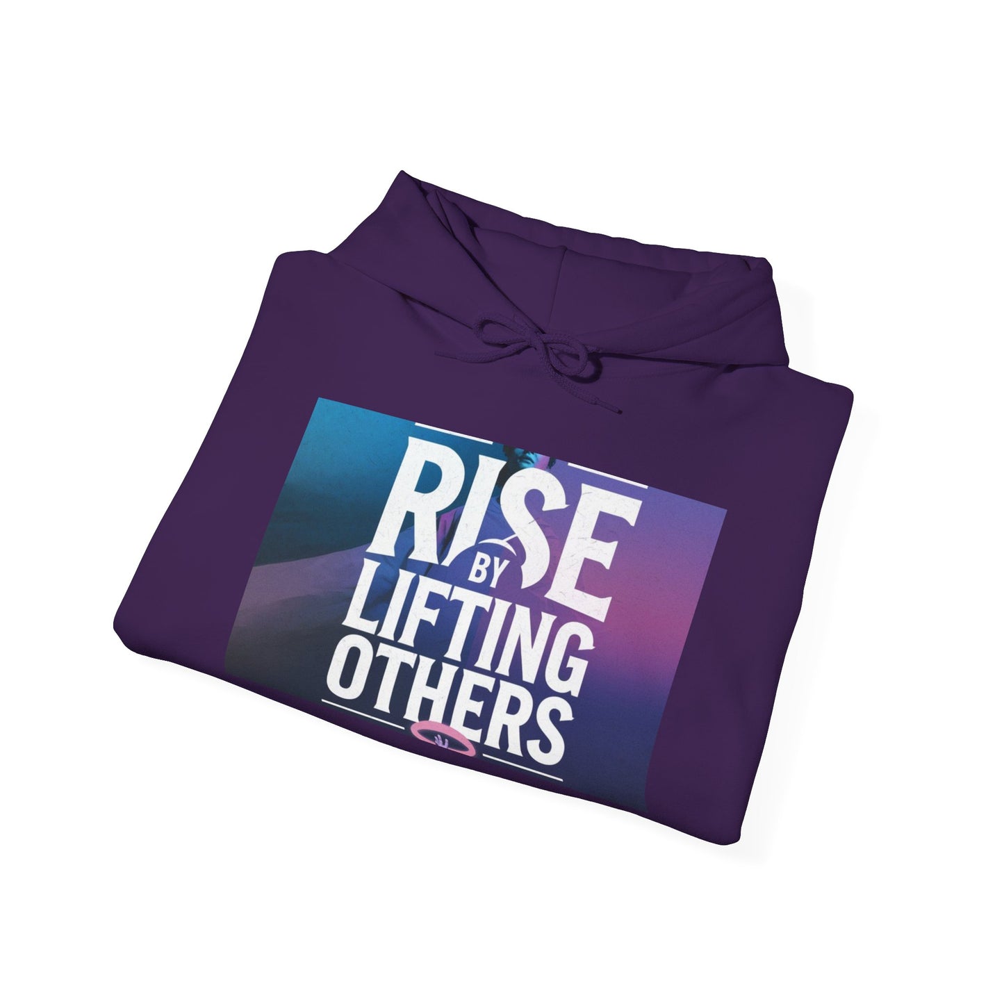 Rise By Lifting Others Hoodie - Inspirational Unisex Hooded Sweatshirt Gildan 18500