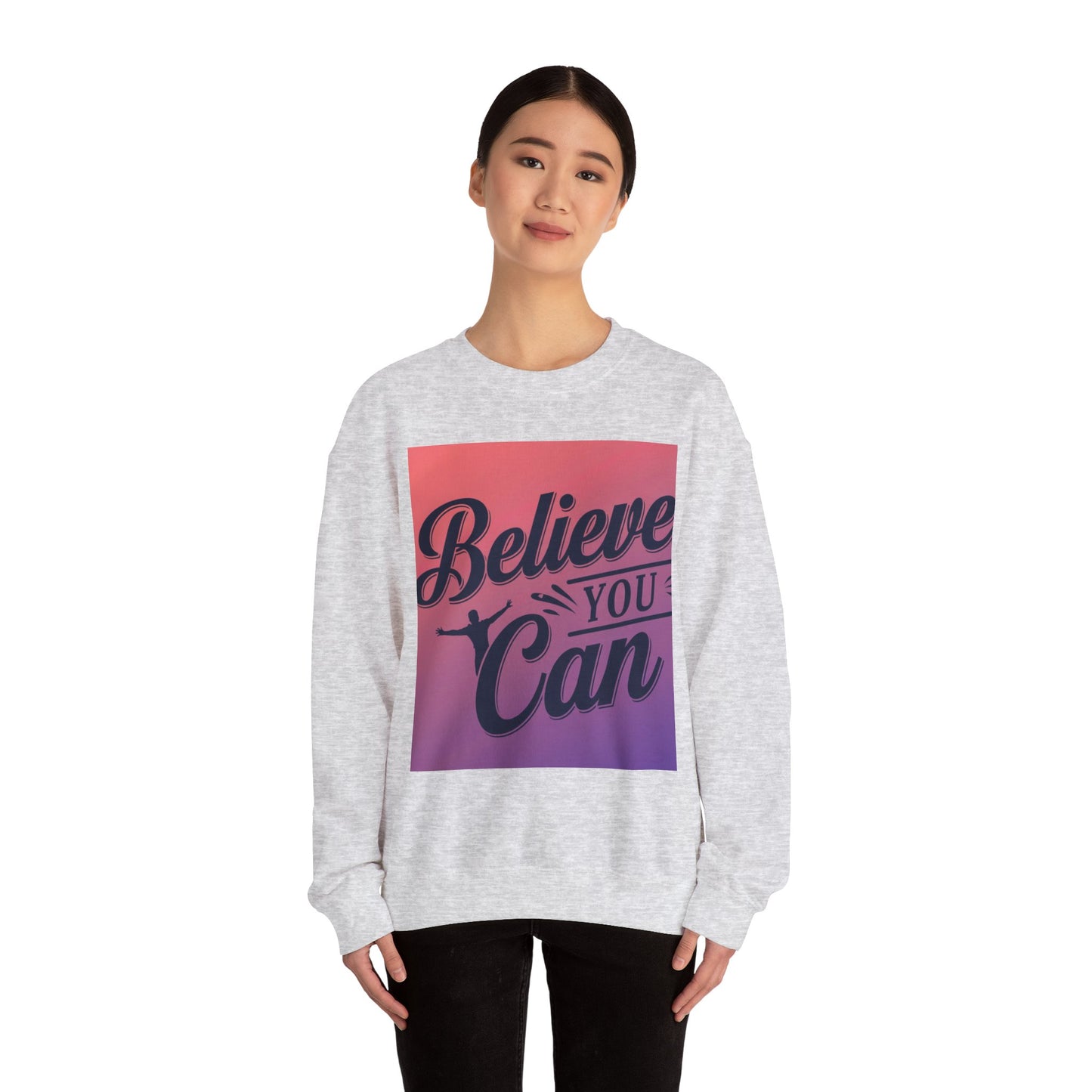 Believe You Can Unisex Heavy Blend™ Crewneck Sweatshirt Gildan 18000