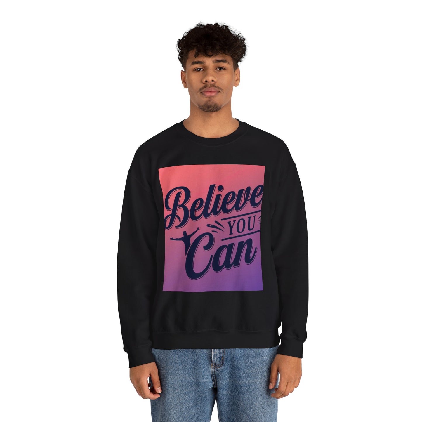 Believe You Can Unisex Heavy Blend™ Crewneck Sweatshirt Gildan 18000