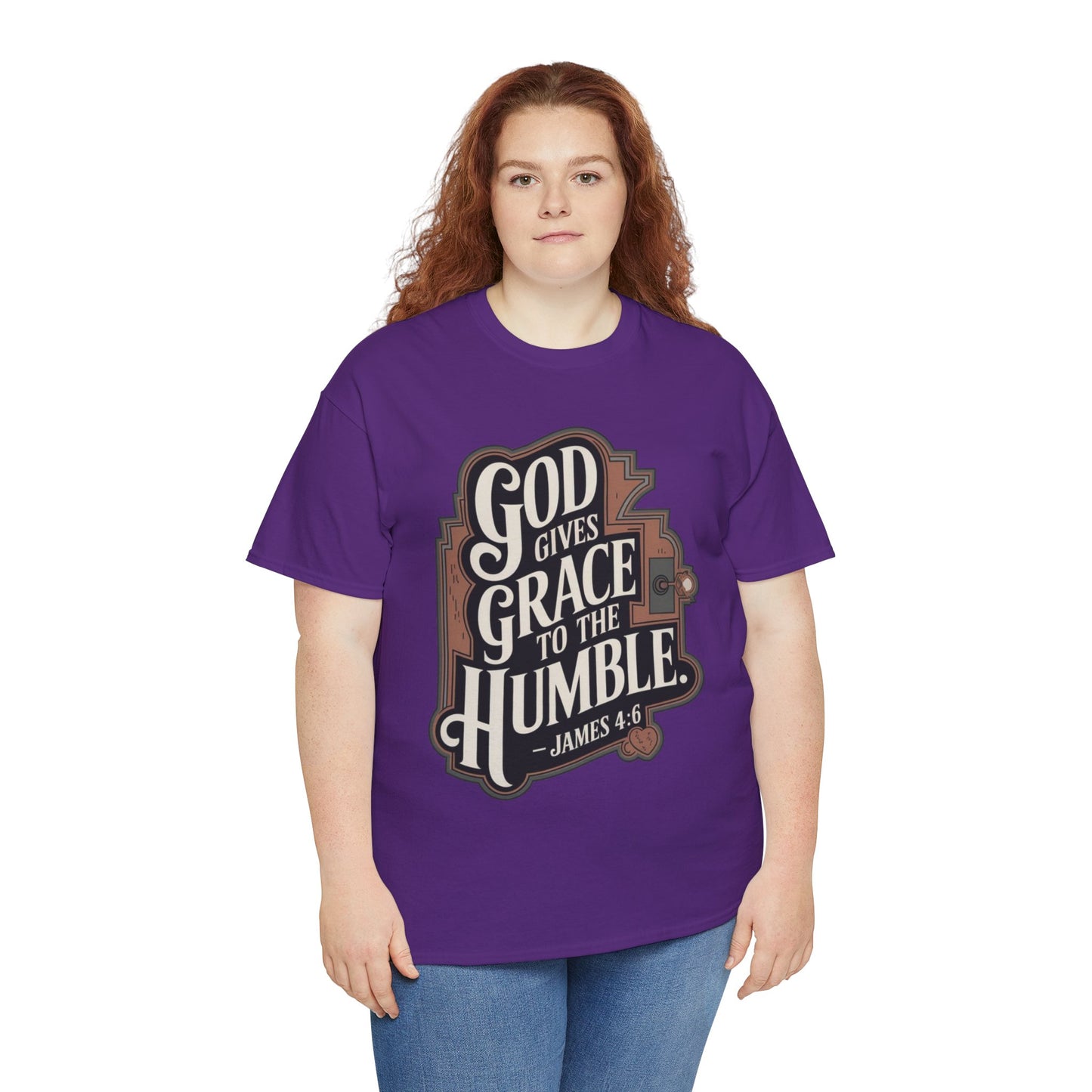 GOD Gives Grace To The Humble Unisex Heavy Cotton Tee