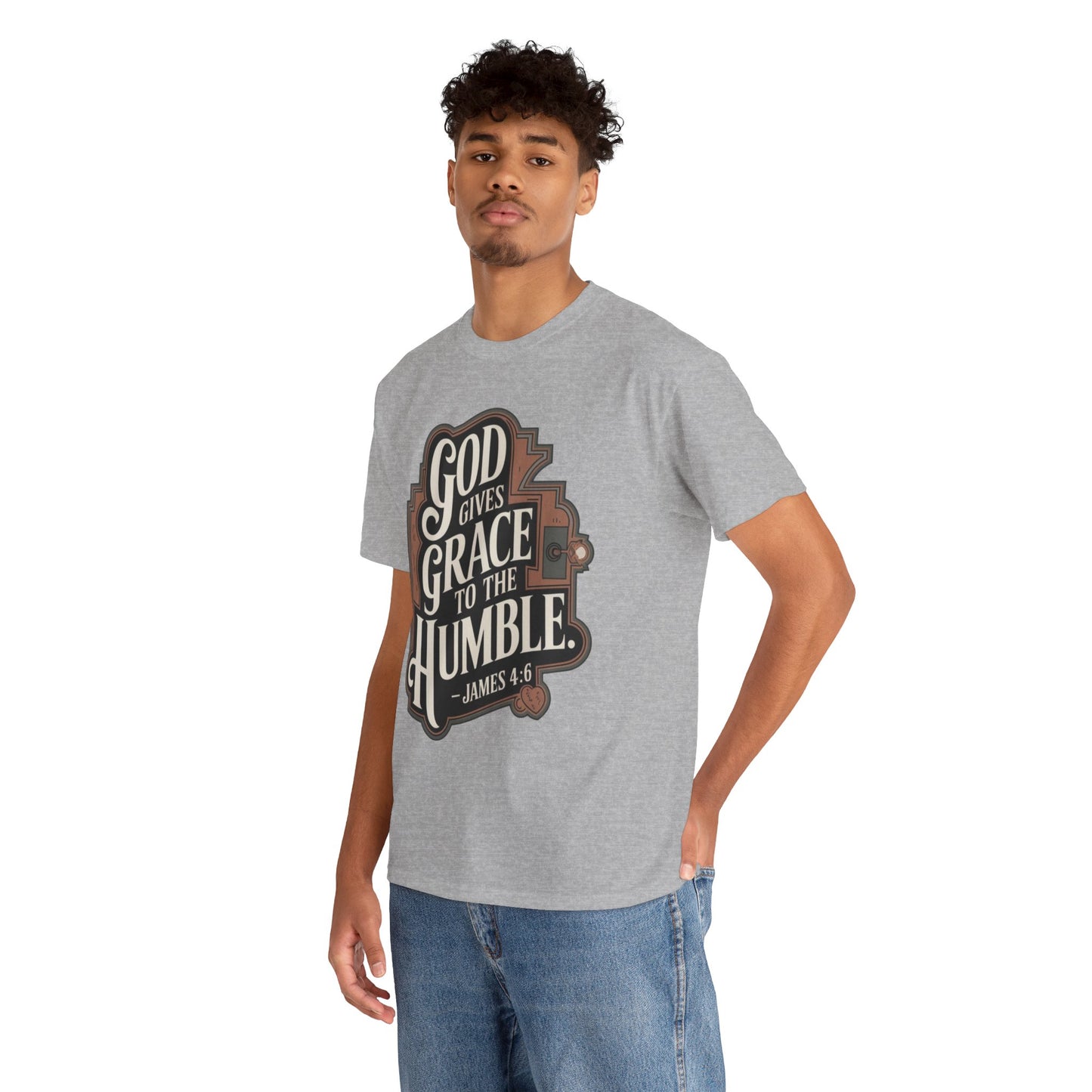 GOD Gives Grace To The Humble Unisex Heavy Cotton Tee