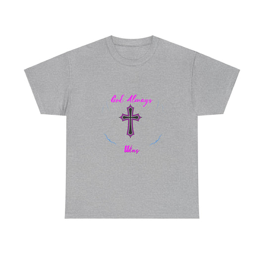 GOD always Wins Unisex Heavy Cotton Tee