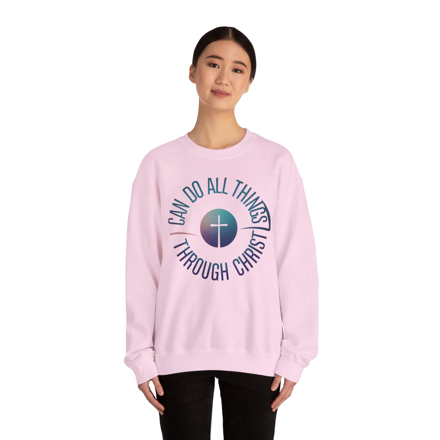 I Can Do All Things Through CHRIST Unisex Heavy Blend™ Crewneck Sweatshirt