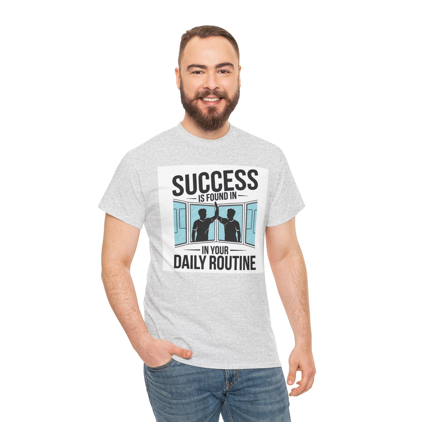 Success Is Found In Your Daily Routine Unisex Heavy Cotton Tee