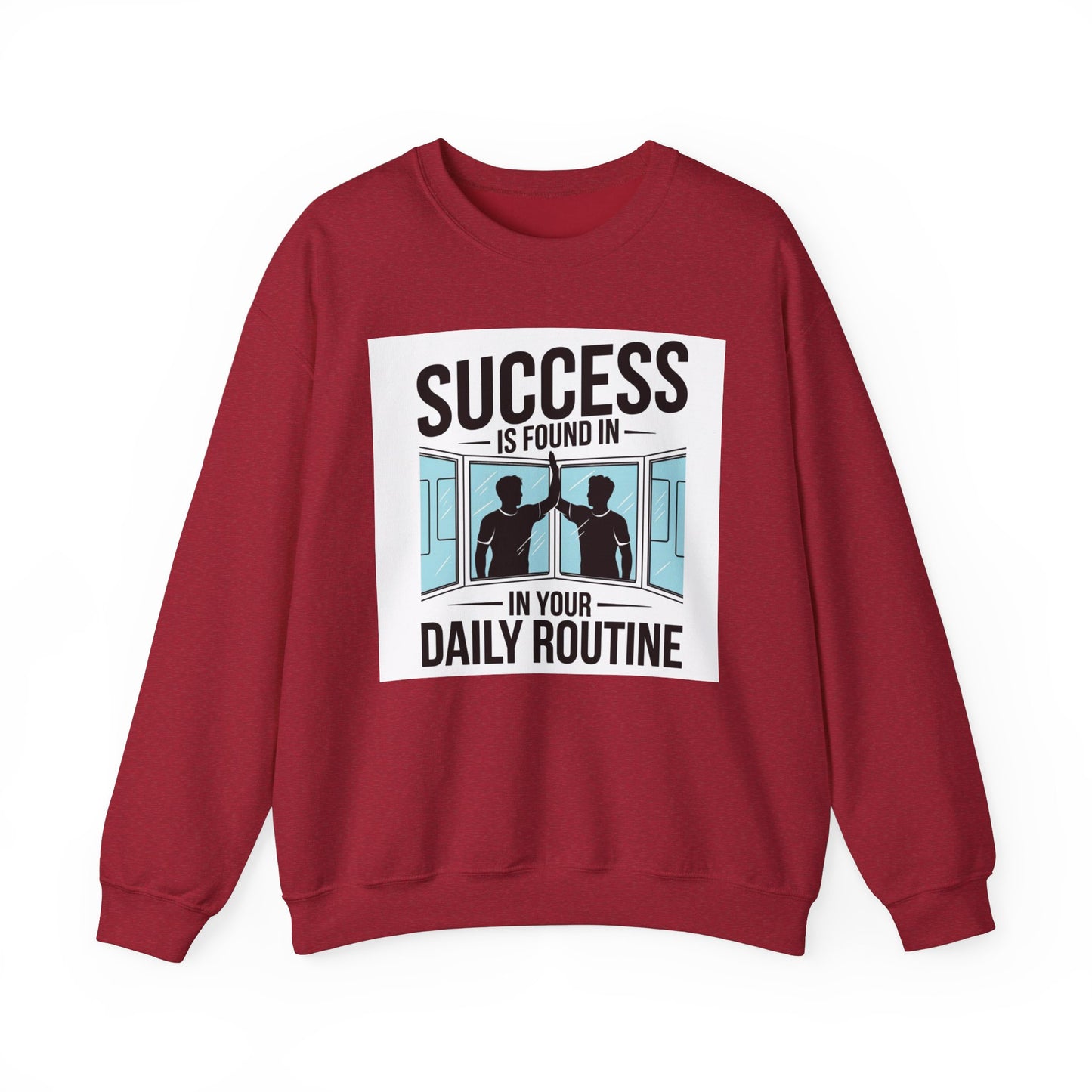 Success Is Found In Your Daily Routine Unisex Heavy Blend™ Crewneck Sweatshirt