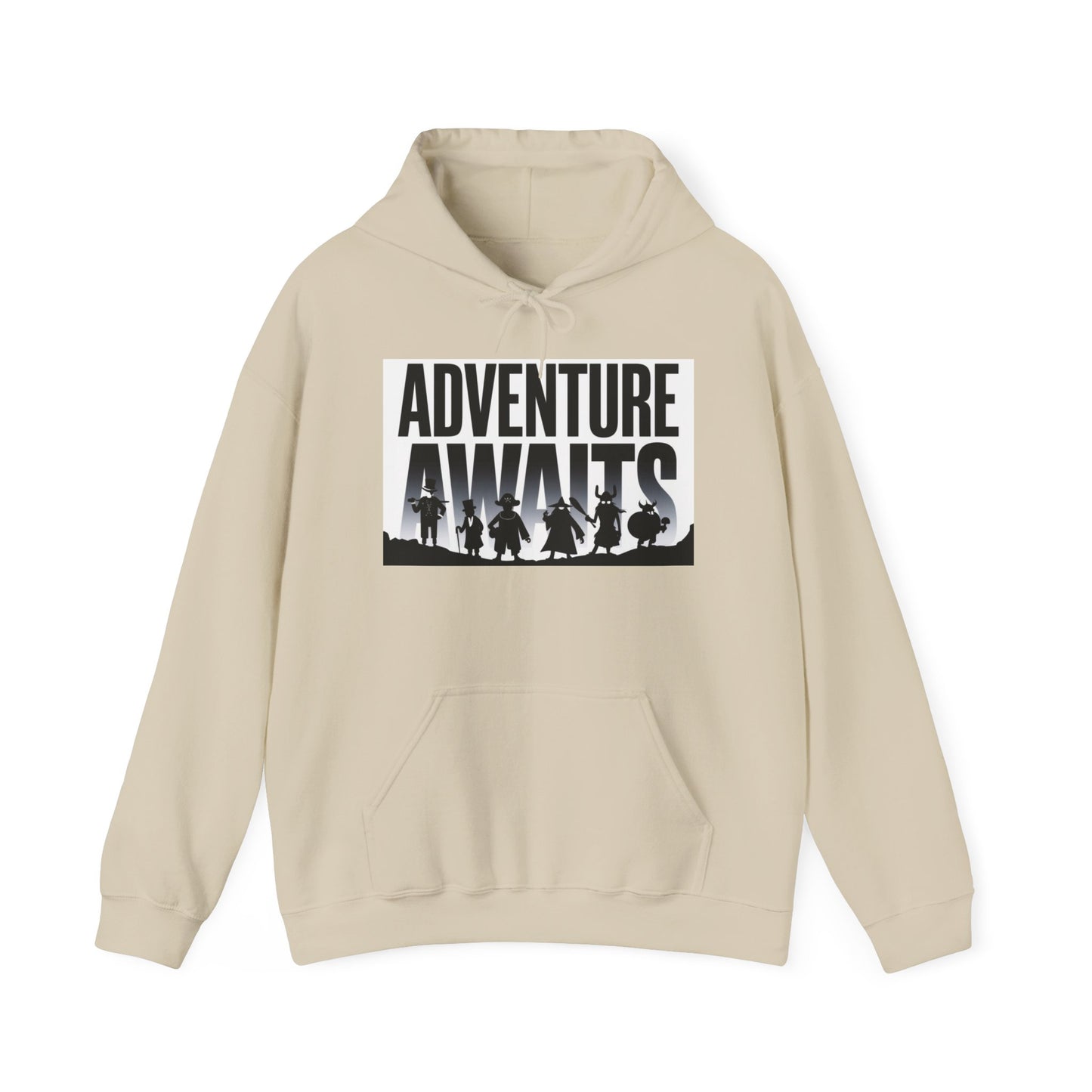 Adventure Awaits Unisex Heavy Blend™ Hoodie, Hooded Sweatshirt