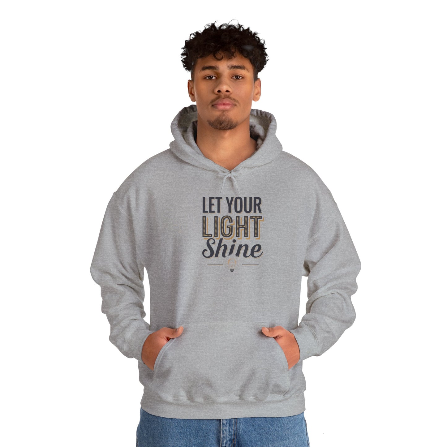 Let Your Light Shine Hooded Sweatshirt Hoodie Gildan 18500