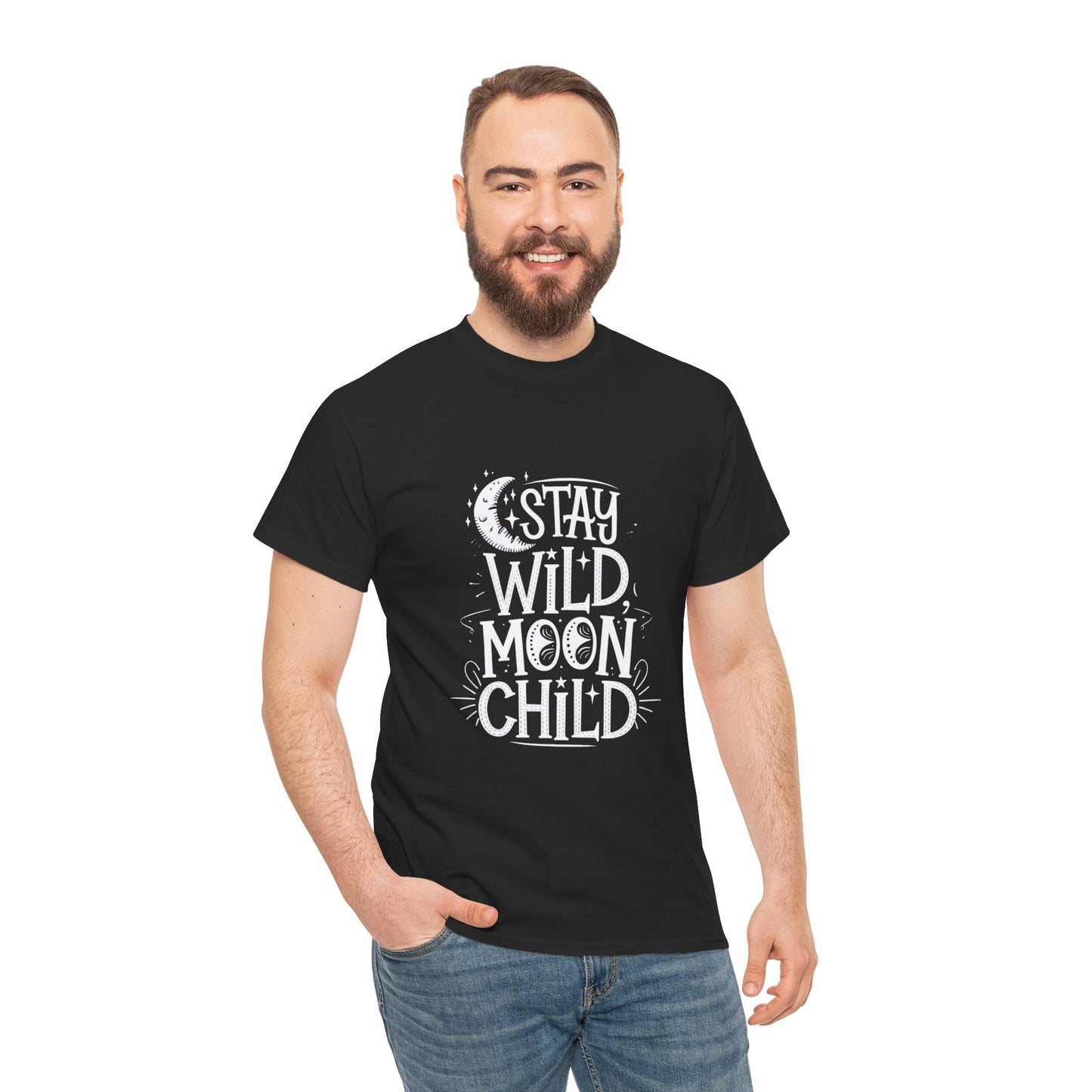 Stay Wild Moon Child Unisex Heavy Cotton Tee