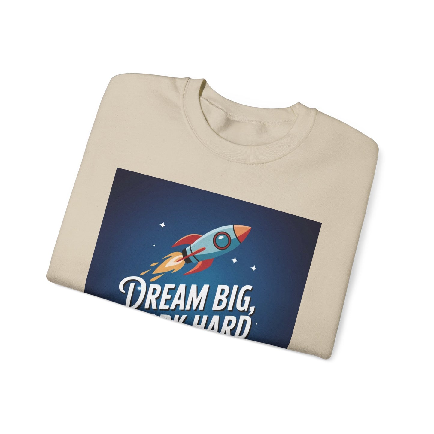 Dream Big Work Hard Unisex Heavy Blend™ Crewneck Sweatshirt Gildan 18000