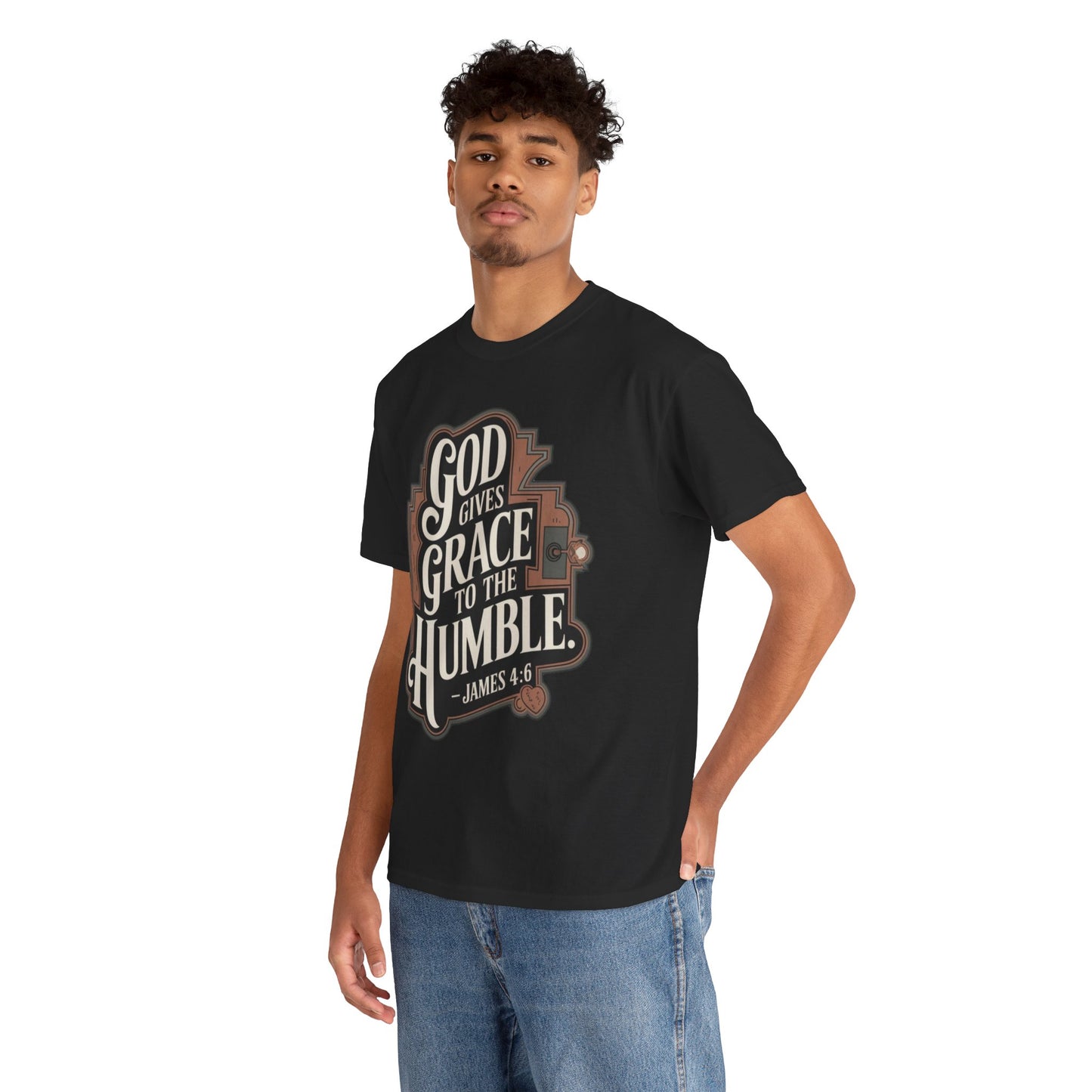 GOD Gives Grace To The Humble Unisex Heavy Cotton Tee