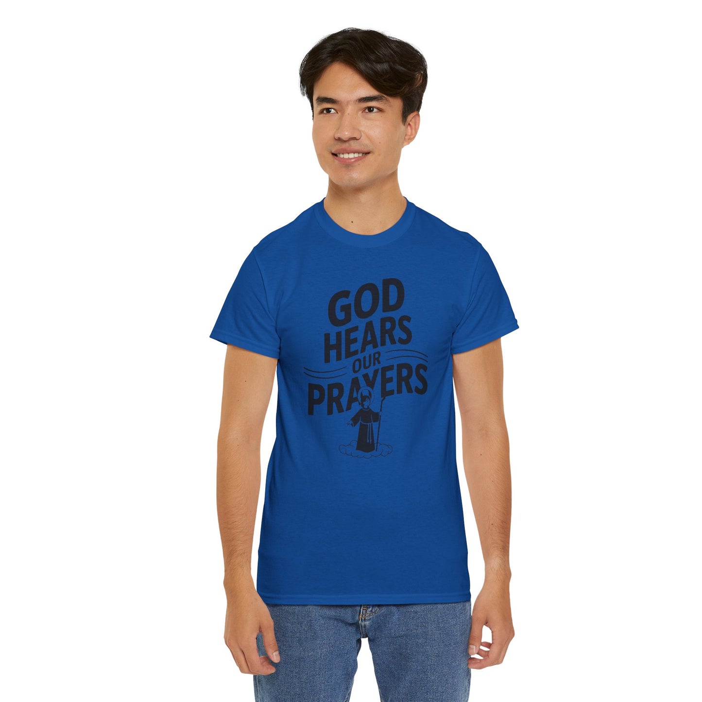 GOD Hears Our Prayers Unisex Heavy Cotton Tee