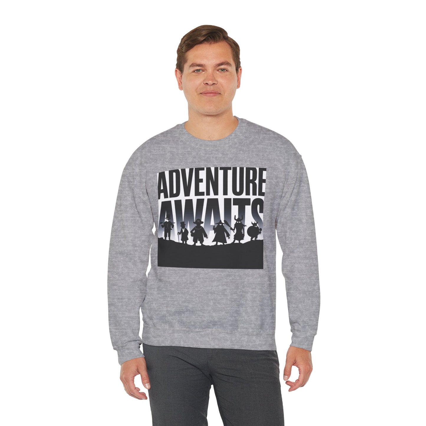 Adventure Awaits Sweatshirt Gildan 18000