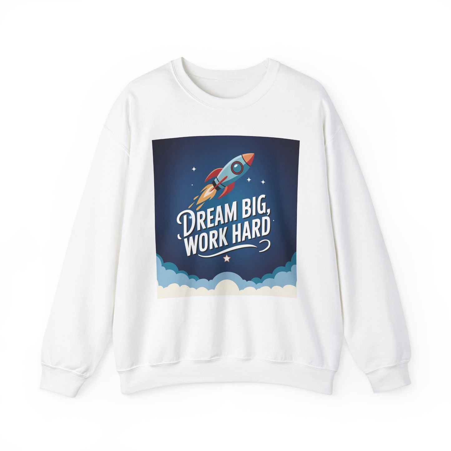 Dream Big Work Hard Unisex Heavy Blend™ Crewneck Sweatshirt Gildan 18000