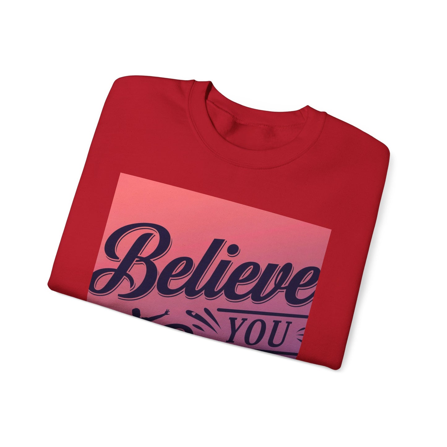 Believe You Can Unisex Heavy Blend™ Crewneck Sweatshirt Gildan 18000