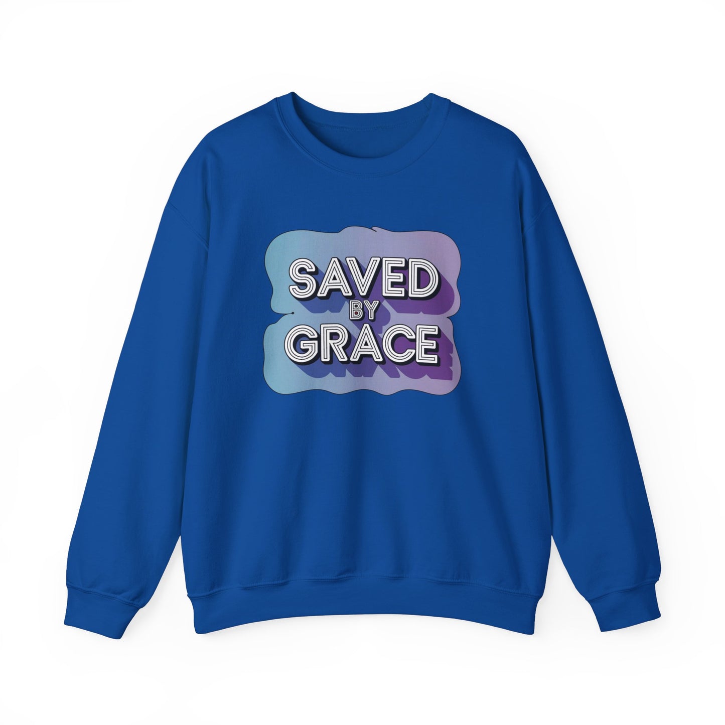 Saved By Grace  Unisex Heavy Blend™ Crewneck Sweatshirt