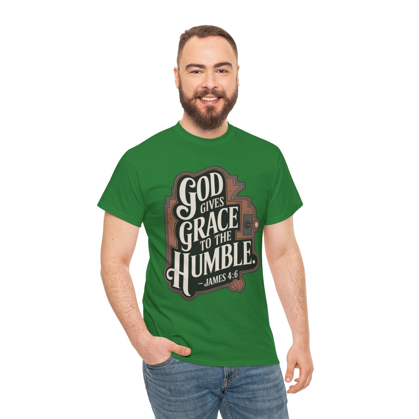 GOD Gives Grace To The Humble Unisex Heavy Cotton Tee