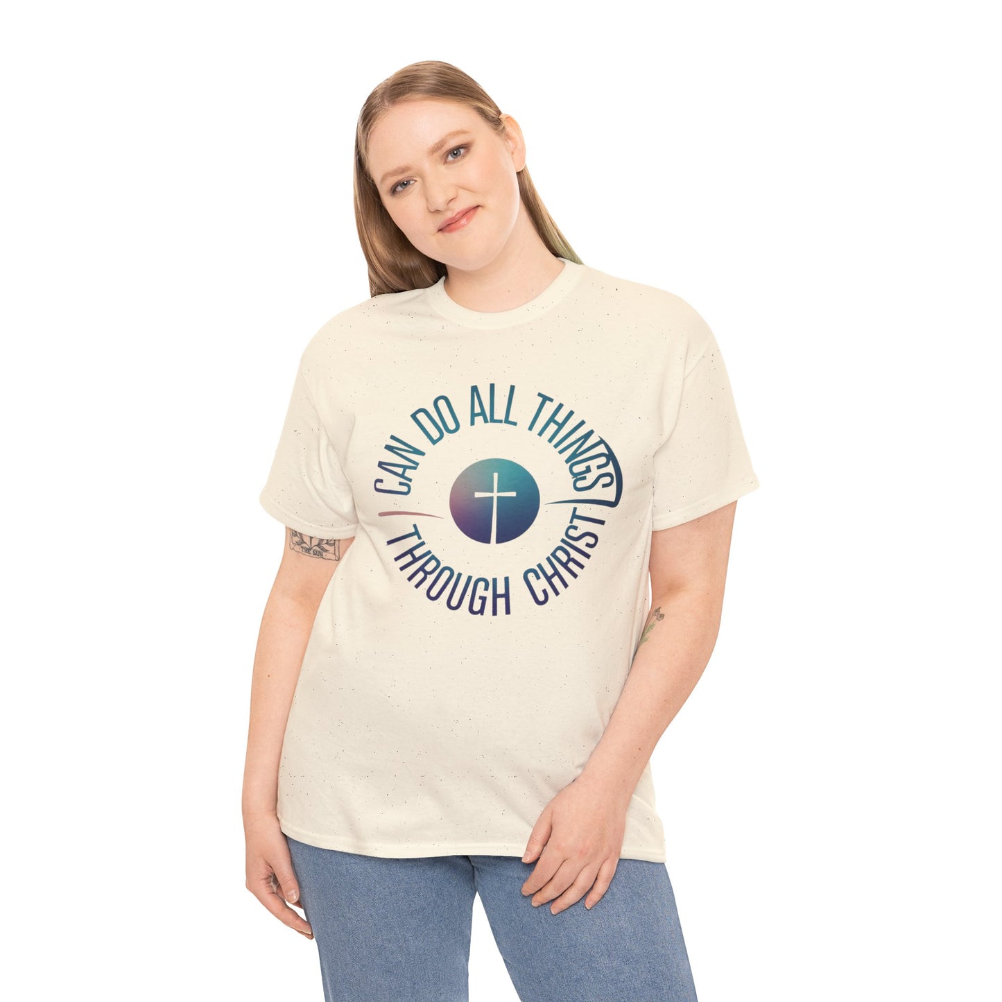 I Can Do All Things Through CHRIST Unisex Heavy Cotton Tee